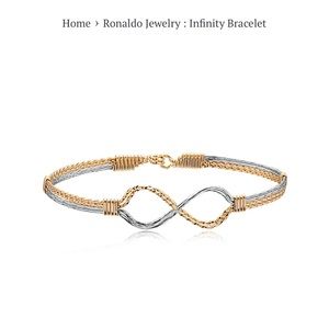 Ronaldo Infinity Bracelet gold/silver